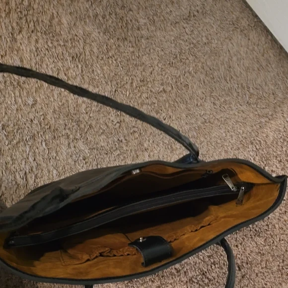 Patricia Nash Black Leather Tote with Double Strap Handles - Picture 9 of 15